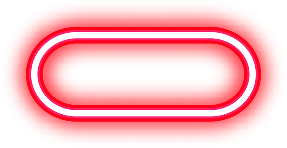 Red Neon Oval